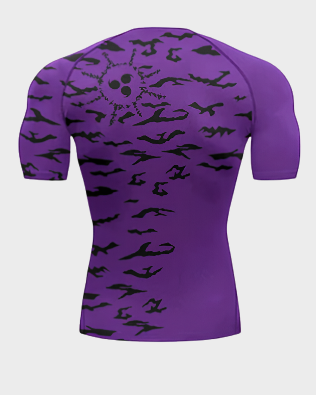 Sasuke Curse Mark Sleeve Rash Guard Compression Shirt