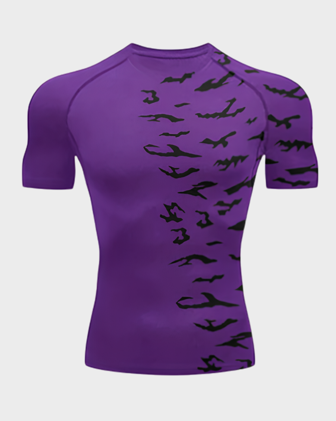 Sasuke Curse Mark Sleeve Rash Guard Compression Shirt