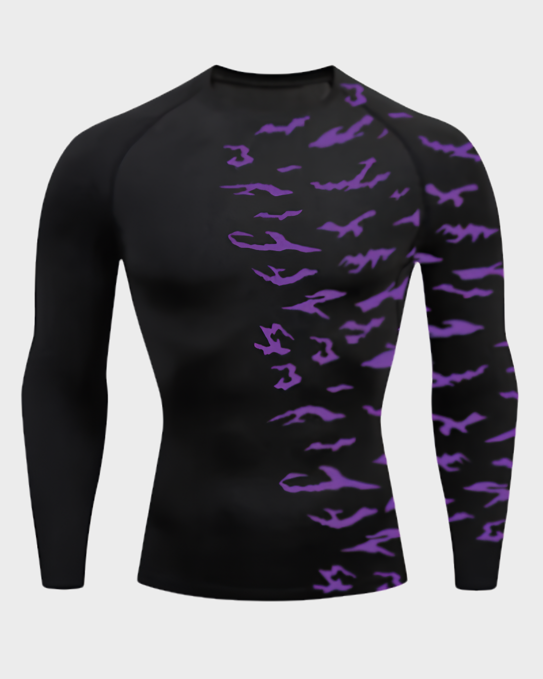 Sasuke Curse Mark Sleeve Rash Guard Compression Shirt
