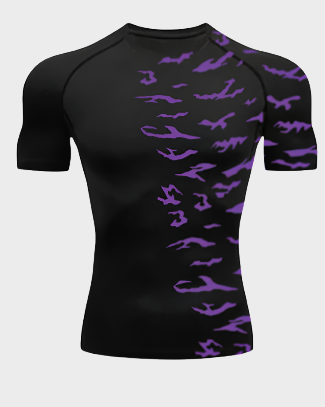 Sasuke Curse Mark Sleeve Rash Guard Compression Shirt