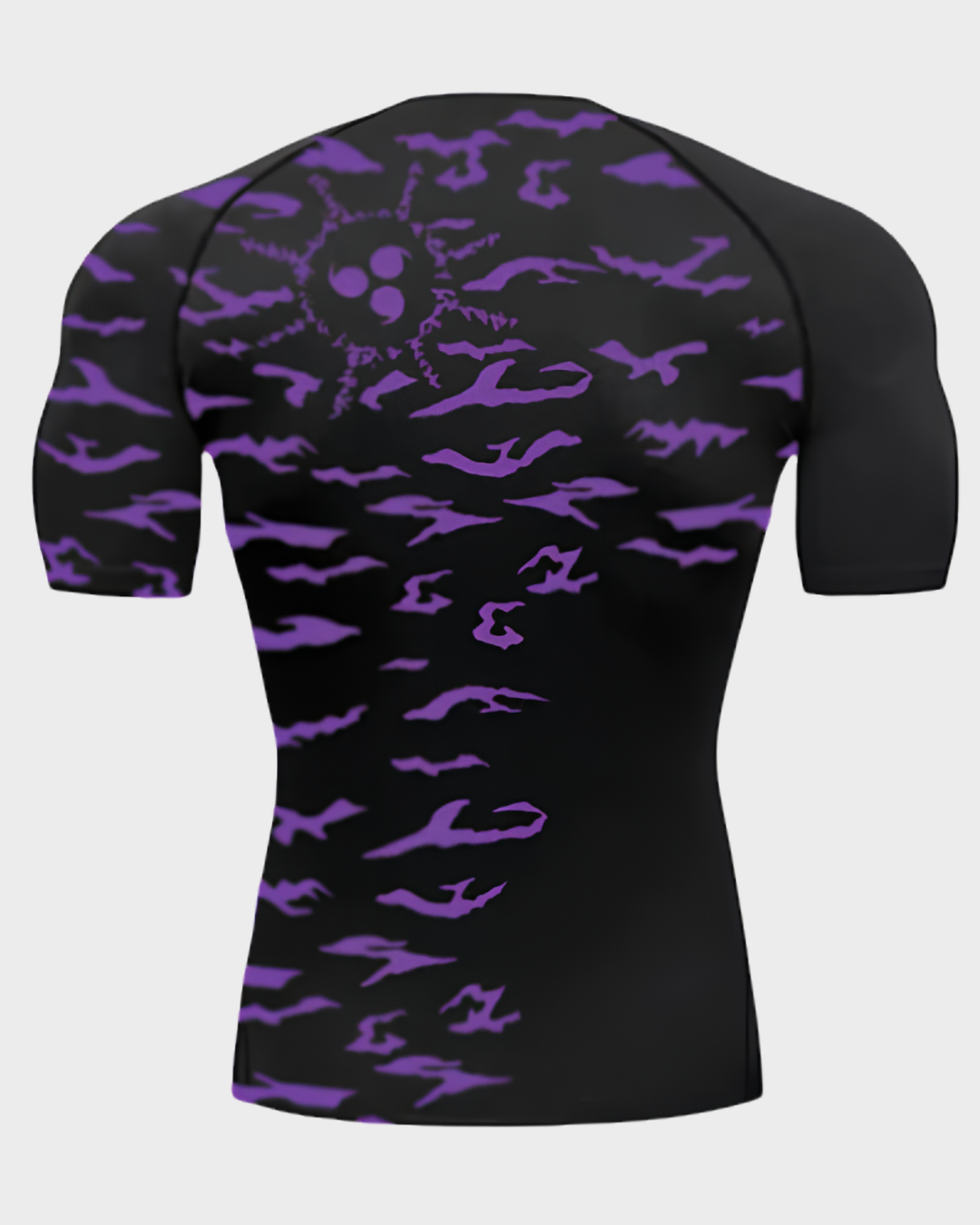 Sasuke Curse Mark Sleeve Rash Guard Compression Shirt