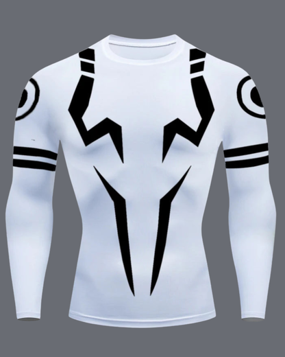 Sukuna Jujutsu Kaisen Sleeve Compression Rash Guard