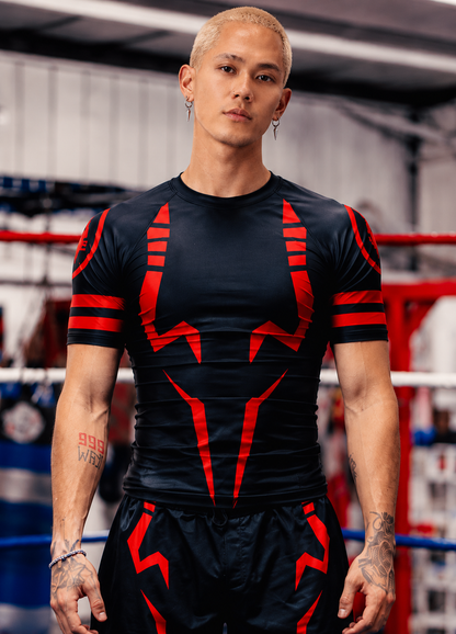 Sukuna Jujutsu Kaisen Sleeve Compression Rash Guard