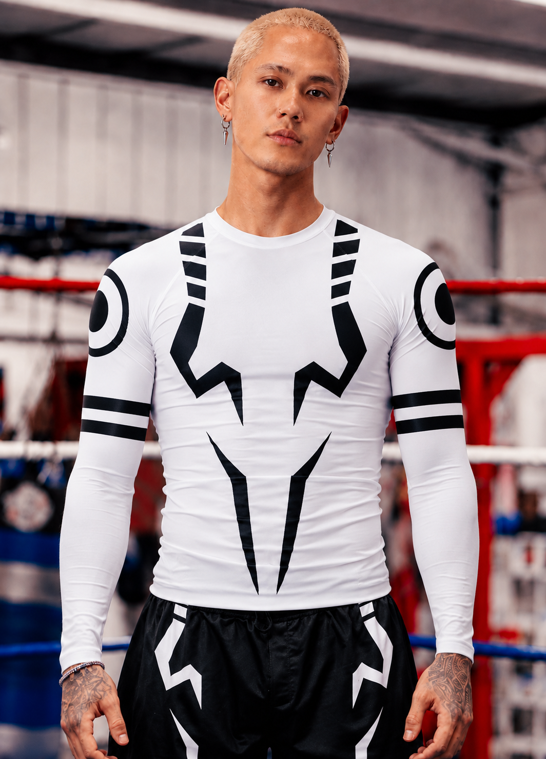 Sukuna Jujutsu Kaisen Sleeve Compression Rash Guard