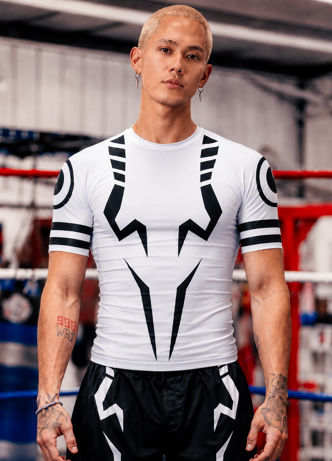 Sukuna Jujutsu Kaisen Sleeve Compression Rash Guard